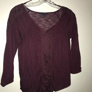 Maroon XS American Eagle Top